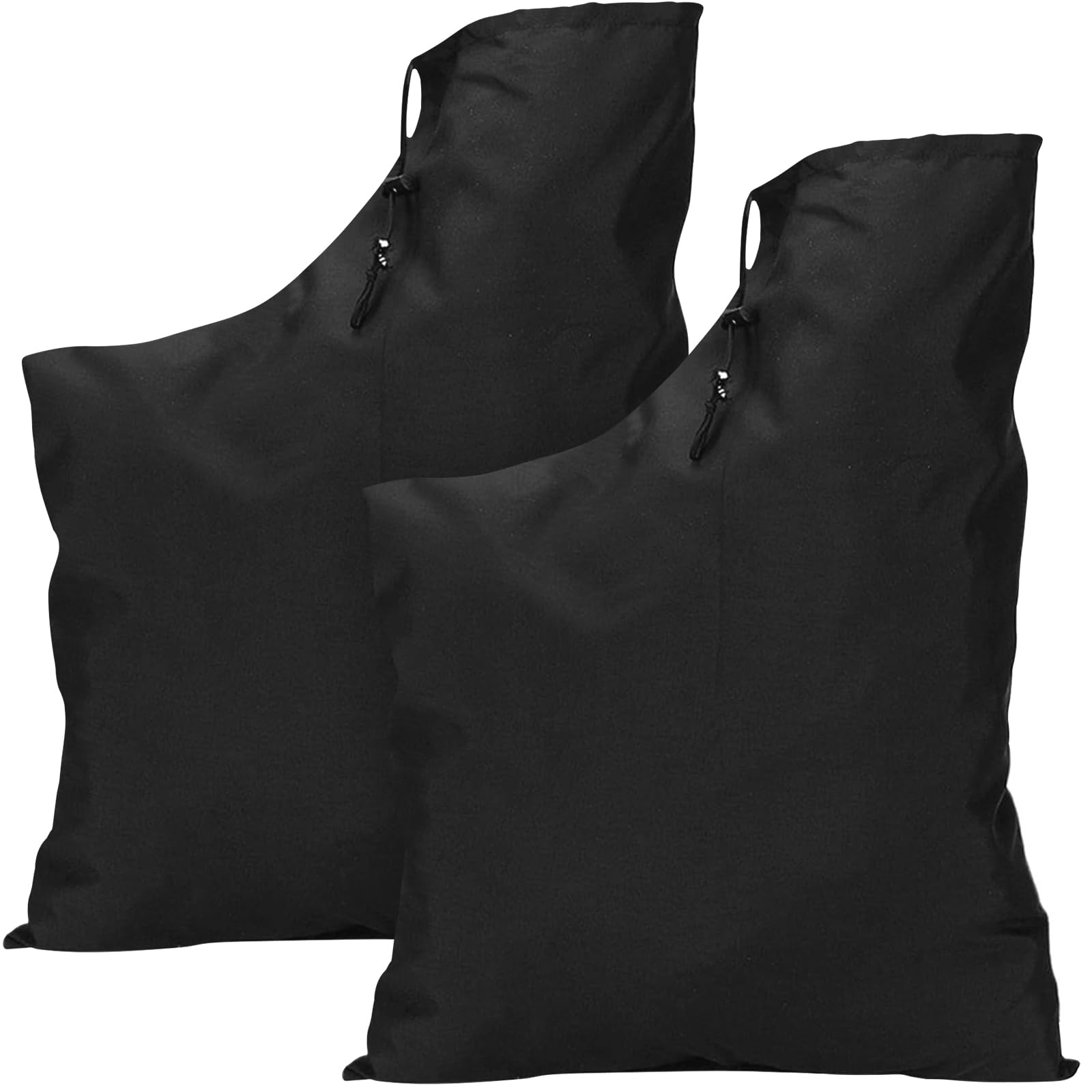 2 Piezas Bolsa Soplador de Hojas, Bolsa Aspiradoras Hojas Ajustable | Bolsa Aspiradoras Hojas para Ajustable, Bag Recolectora Universal con Cordón, para Aspiradora de Jardín, Césped Patio (Negra)