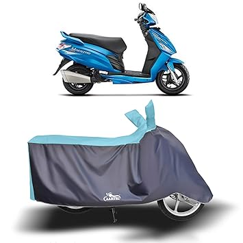 Cover Lab - Hero Maestro Edge 125 New BS6 Water Resistant - UV Protection & Dust Proof Full Bike - Scooty Two Wheeler Body Cover for Hero Maestro Edge 125 (Sky Blue)