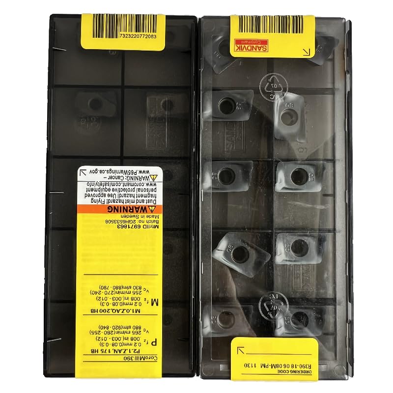 Lame CNC en carbure R390-180608M-PM 1130 plaquette fraise acier