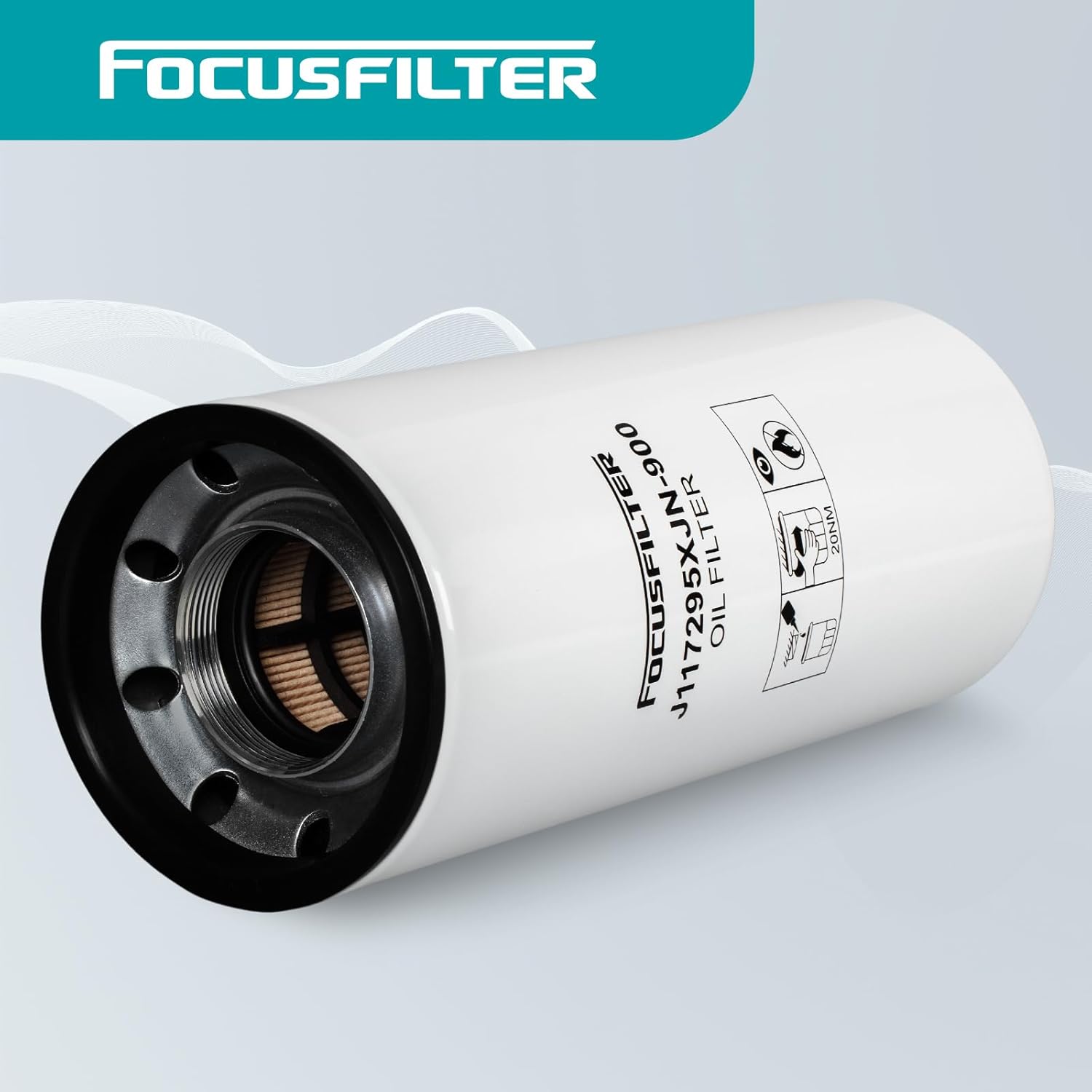 FOCUSFILTER LF3000 OEM Grade Oil Filter, Compatible with Cummins L9 2020 and Newer, Replaces LF9009, BD103, 3318853, P553000, 3401544, LFP3000, LF14002NN