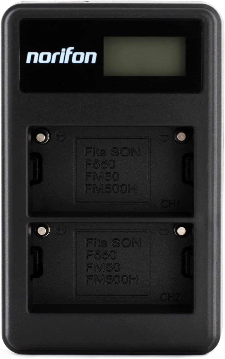 Norifon NP-FM50 Dual Channel LCD USB Charger for Sony CCD-TRV308, CCD-TRV138, CCD-TRV328, DSLR-A350, DSLR-A100, DSLR-A200
