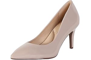 CITYCLASSIFIED Comfort Coen Women's Medium Heel Extra Cushion Foam Sole Pumps Shoes