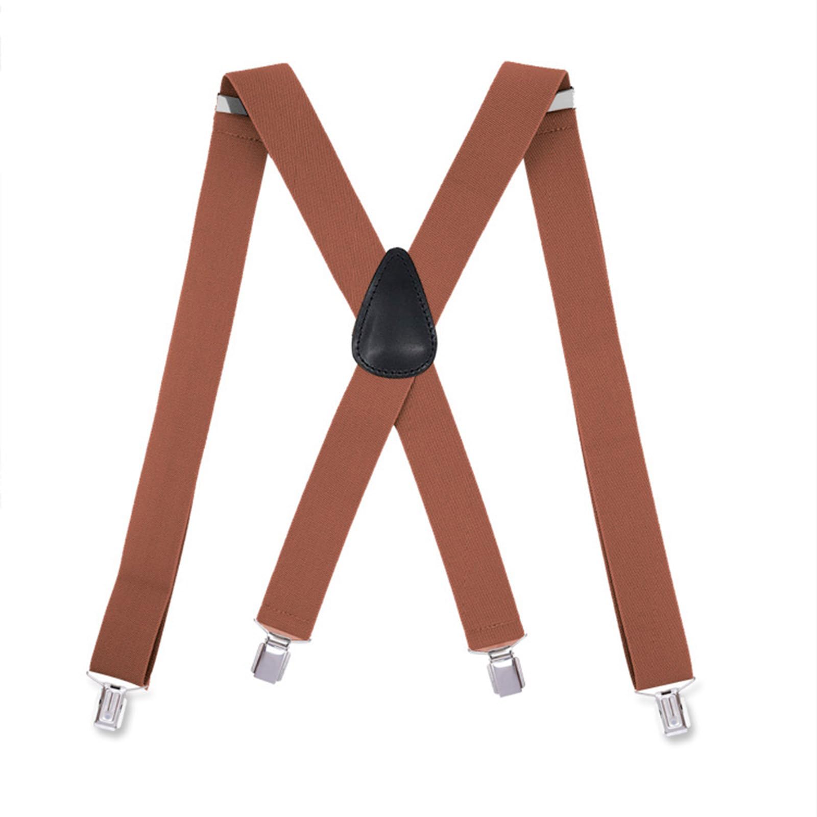 MICFENY Premium Men Suspenders Stretchable Suspenders Adjustable Length For Various Waist Sizes Multiple Color Available