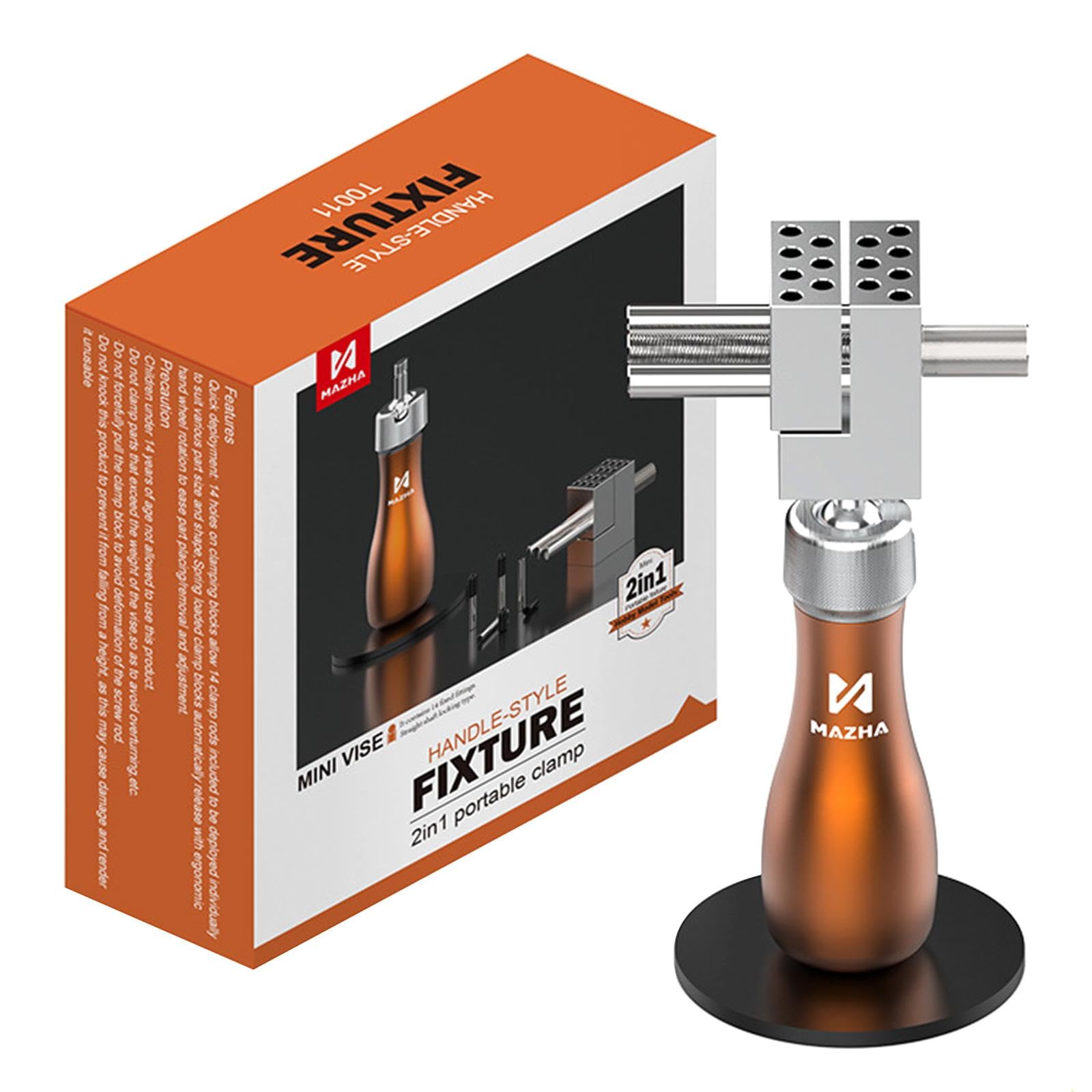 Baoblaze Mini Vise Watch Case Opener Adjustable Angle Aluminum Alloy Universal Miniature Workbench Vise Fixture for Sculpture Craft