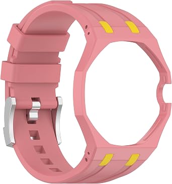 For Swatch AP Royal Pop Sports Silicone Strap Shockproof Frame Bumper Cases Band Adjustable Integrated PC Case Silicone Straps Pocket Watch Changer To Wristwatch Mod Kit