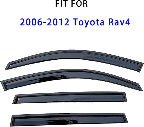 Miniatura 4 de LIKDIKDIK Visera adhesiva para ventana compatible con Honda Accord Sedán 2018-2023, deflector de ventana de ventilación lateral, protector de