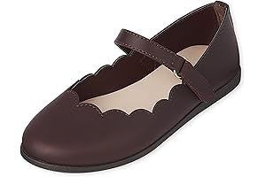 Girls' Size 13 Closed Toe Maryjane Flats: Comfort and Style for Young Fashionistas
