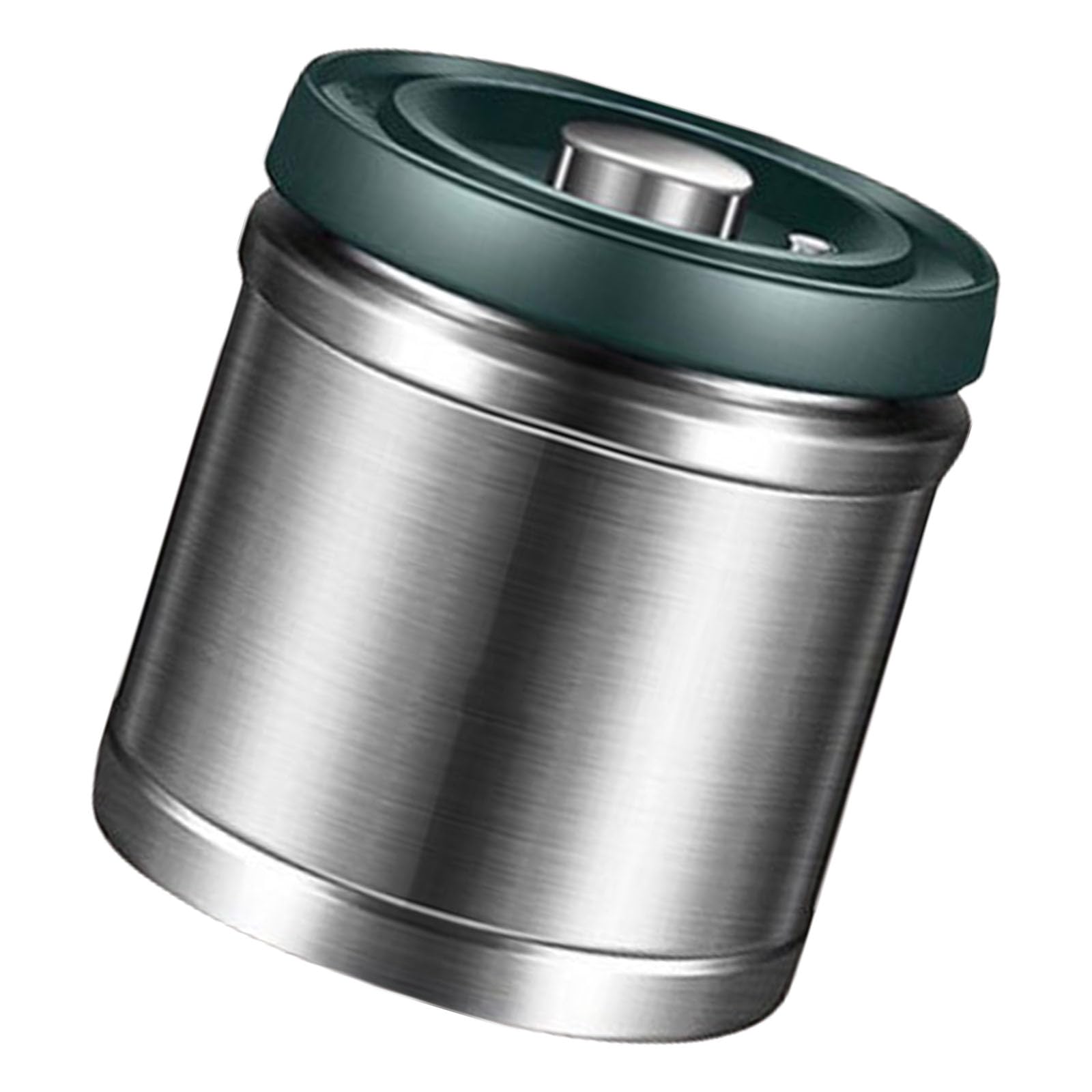 Xjdzineq Space Saving Stainless Steels Food Storage Jar for Spices Snacks Cereals Use Sealed Container Kitchen Accessories Vacuum Seal Kitchen Storage Canister
