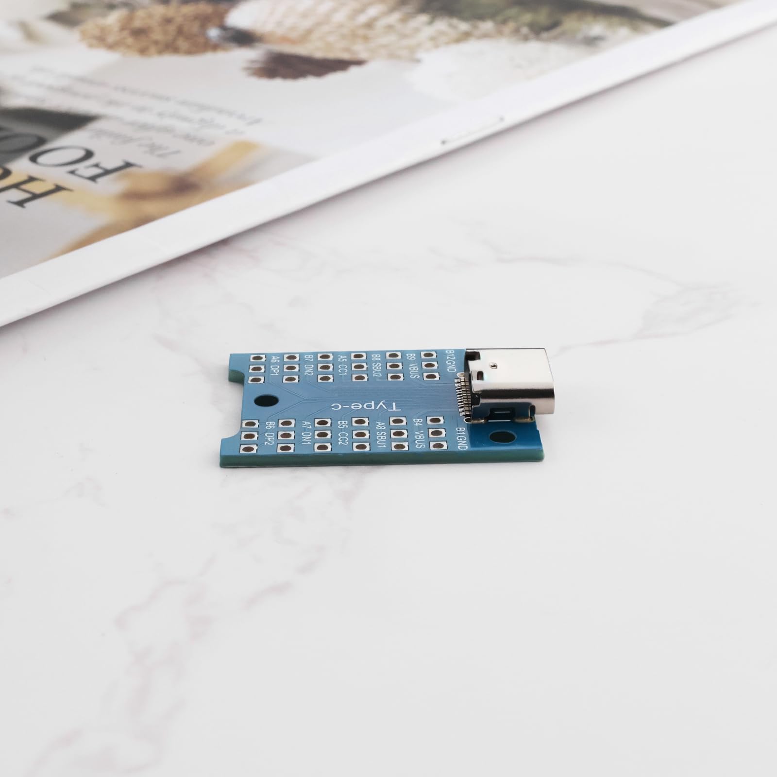 4 schede adattatore USB-C USB 3.1 tipo C femmina adattatore scheda di tipo C breakout board test PCB Board per debug, risoluzione dei problemi e test di funzionalità