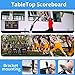 LUCKY TIME Basketball Scoreboard with Shot Clock, 12/14/24/30/25/60 Seconds, Upgraded Thickening Digital Scoreboard with Panel and Remote, Battery Powered Electronic Scoreboard for Indoor Outdoor