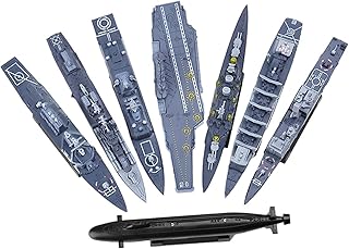 UGPLM Kit of 8 Assembled Warship 1:144 for Birthday Gift Collect