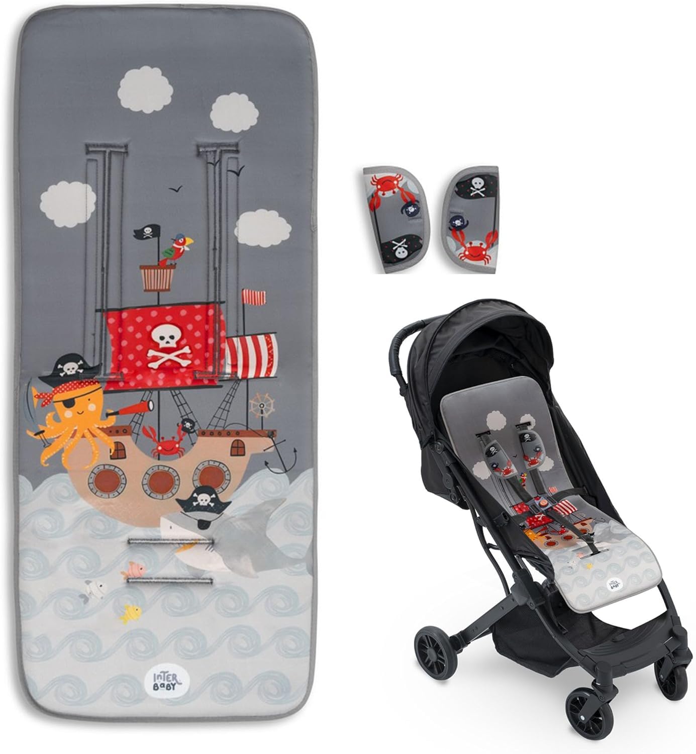 Colchoneta Silla de Paseo Universal Transpirable 3D para Bebé – Funda Carrito Verano Antisudor, Cojín Acolchado Silleta, Compatible con Cochecito, Ligera, Lavable – Danielstore — view 13