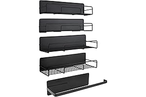 RedCall 5 Pack Magnetic Shelf with Large Towel Rack