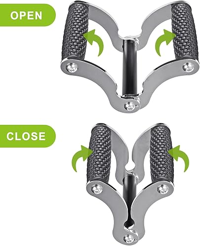 Miniatura 2 de SELEWARE Accesorio de Mango Landmine Barra en V y Barra en T para Barra de Pesas de 2", Mango Landmine Sólido de Múltiples Agarres Accesorio de Remo