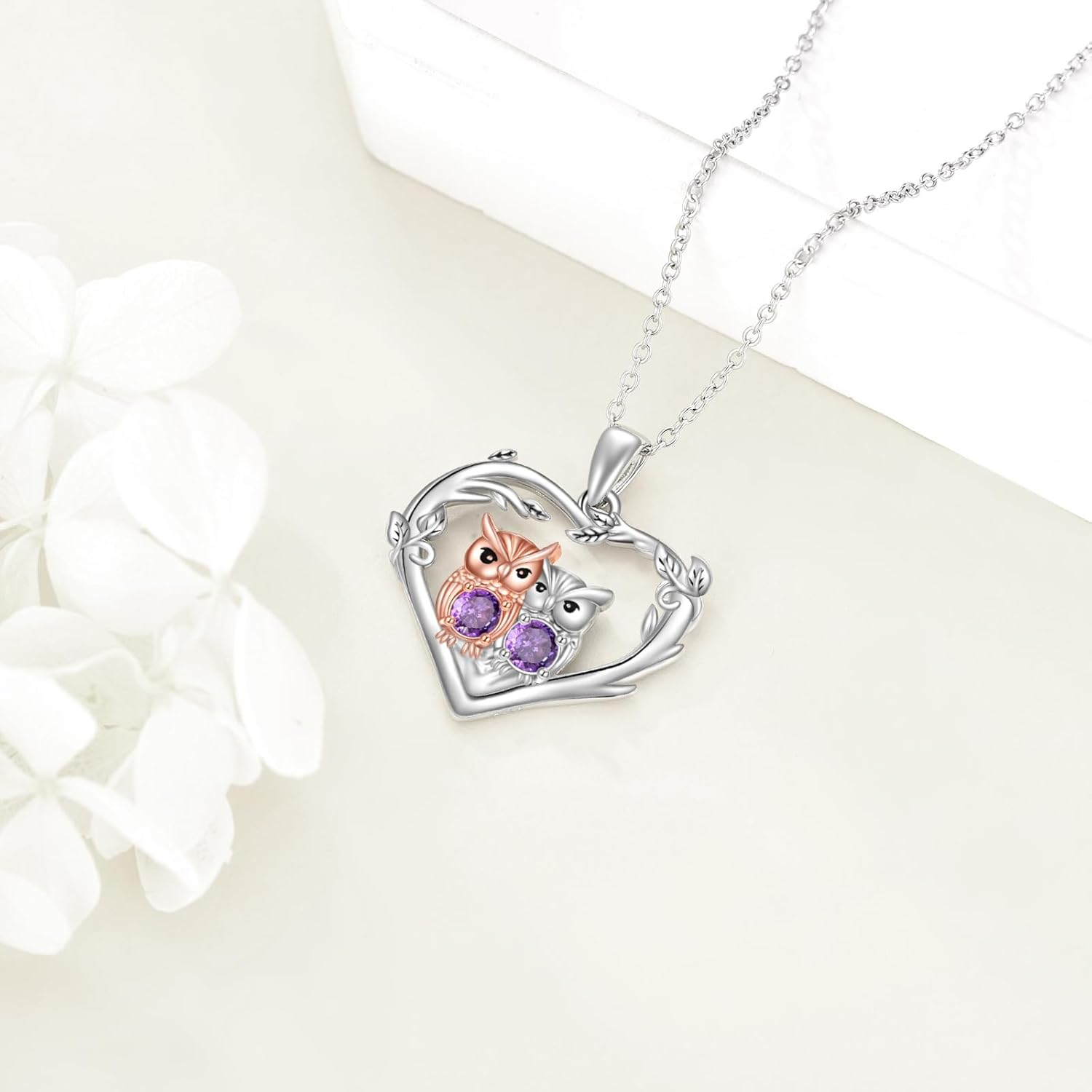 POPLYKE Bee/Corgi/Panda Necklace Sterling Silver Animal Pendant Jewelry Gifts for Women - Image 2