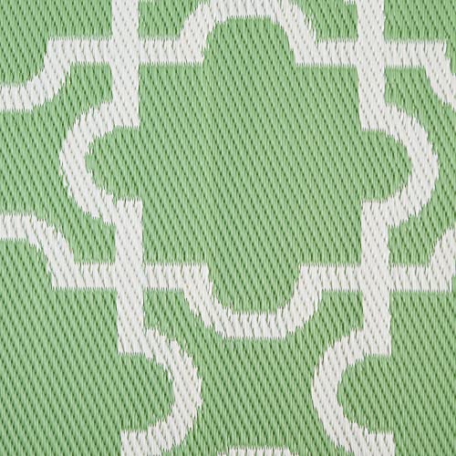 Dii Reversible Outdoor Lattice Woven Rug, 4X6 Ft, Bright Green #TOP4