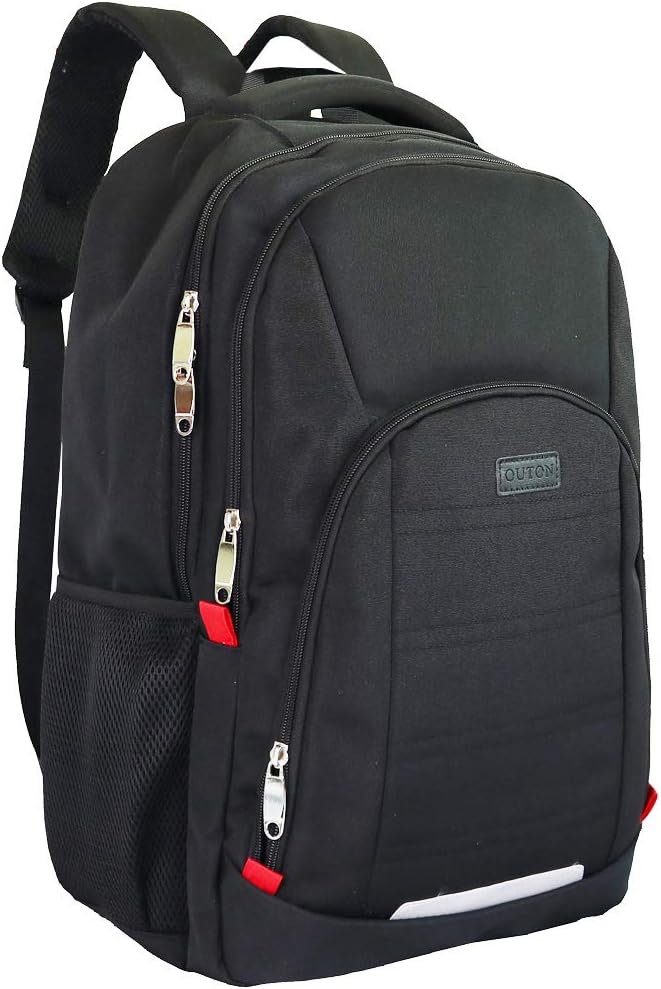 OUTON Large Capacity Laptop Backpack, Business Rucksack with USB Charging Port, Travel Casual Daypack, College School Computer Bag for Women Men Boy Girl, Fits 13/14/15/15.6/17 Inch Laptop Notebook