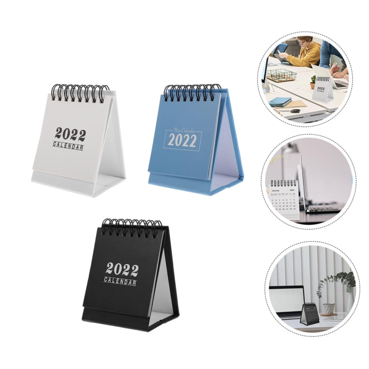 SEWACC 15 Stk Tischkalender 2022 Tischkalender 2021-2022 Desktop-kalender Für Die Schule Kleiner Mini- Standkalender Tischdekoration Die Büroeinrichtung Papier