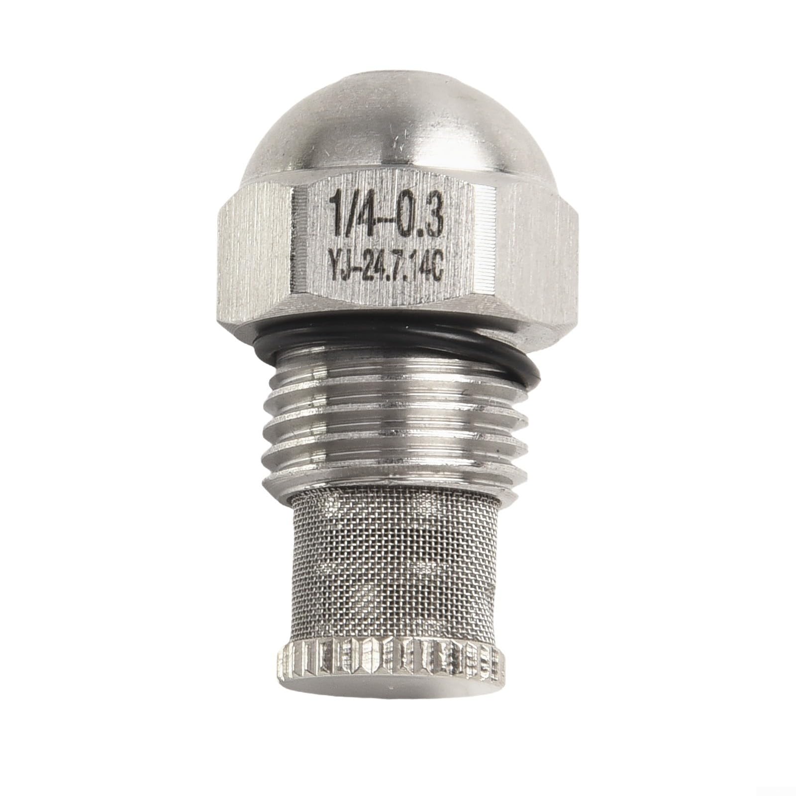 Buse de brume en acier inoxydable 1/4 BSPT Orifice de 0,3 à 1,5 mm pour pulvérisation fine, irrigation de jardin, refroidissement par brouillard paysager (0,3 mm)