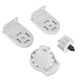 Rollerhouses Roller Shade Brackets with Mechanism Roller Shade Clutch&plus;Skyline Mounting Brackets &plus; End Plug for 1 1&sol;4" Tube&comma; White