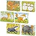 cama24com Würfelpuzzle Kinderpuzzle Tiere Waldtiere 6 Motive mit Palandi® Sticker