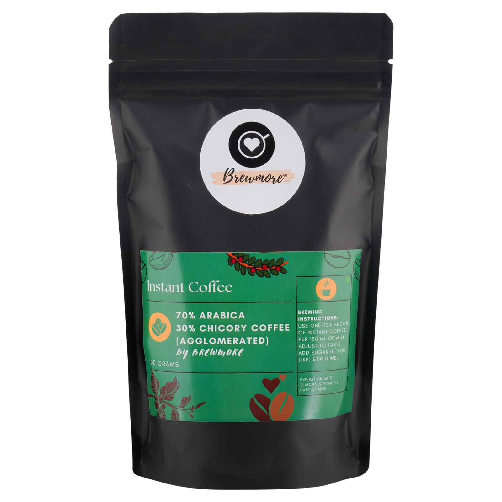 See full amazon price history chart for BrewMore Premium Instant Coffee Powder - 100gm Pouch/Bag | Instant Coffee Made with Arabica Beans | Roasted Coffee Beans | Pure Coffee Powder | Pack of 1 BrewMore Premium Instant Coffee Powder - 100gm Pouch/Bag | Instant Coffee Made with Arabica Beans | Roasted Coffee Beans | Pure Coffee Powder | Pack of 1 (B0D87NW58V) Amazon Price History, Amazon Price Tracker