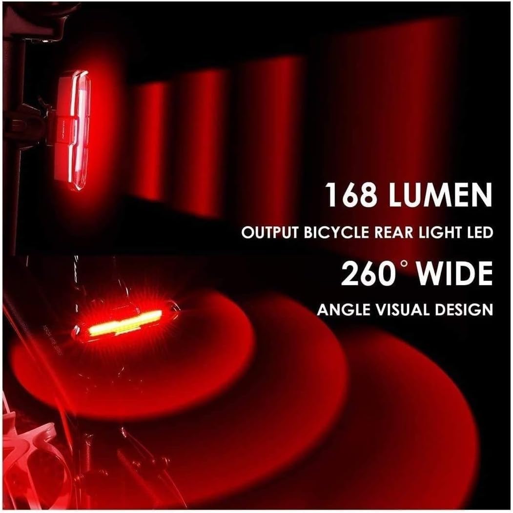 USB Rear Bike Lights,Cycling Back Lights, Bicycle Taillight Ultra Bright,LED Light Cycling Taillight 5 Light Modes for Road Mountain Bike