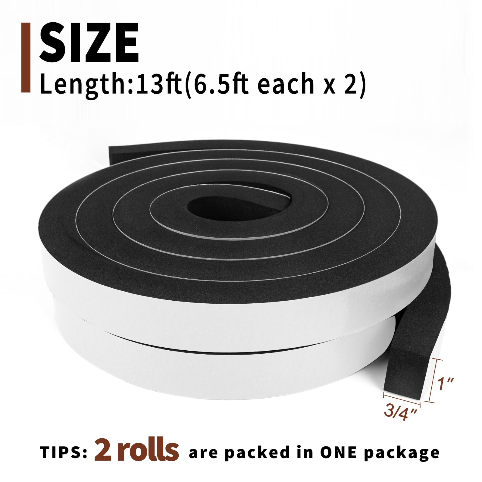 Snapklik.com : Yotache Foam Weather Stripping 1