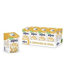 ALPRO CLASSICO, Bevanda all’AVENA, Alternativa Vegetale al Latte, Naturalmente Senza Lattosio, con Vitamine B2, B12 e D2-8 Confezioni da 500 ml