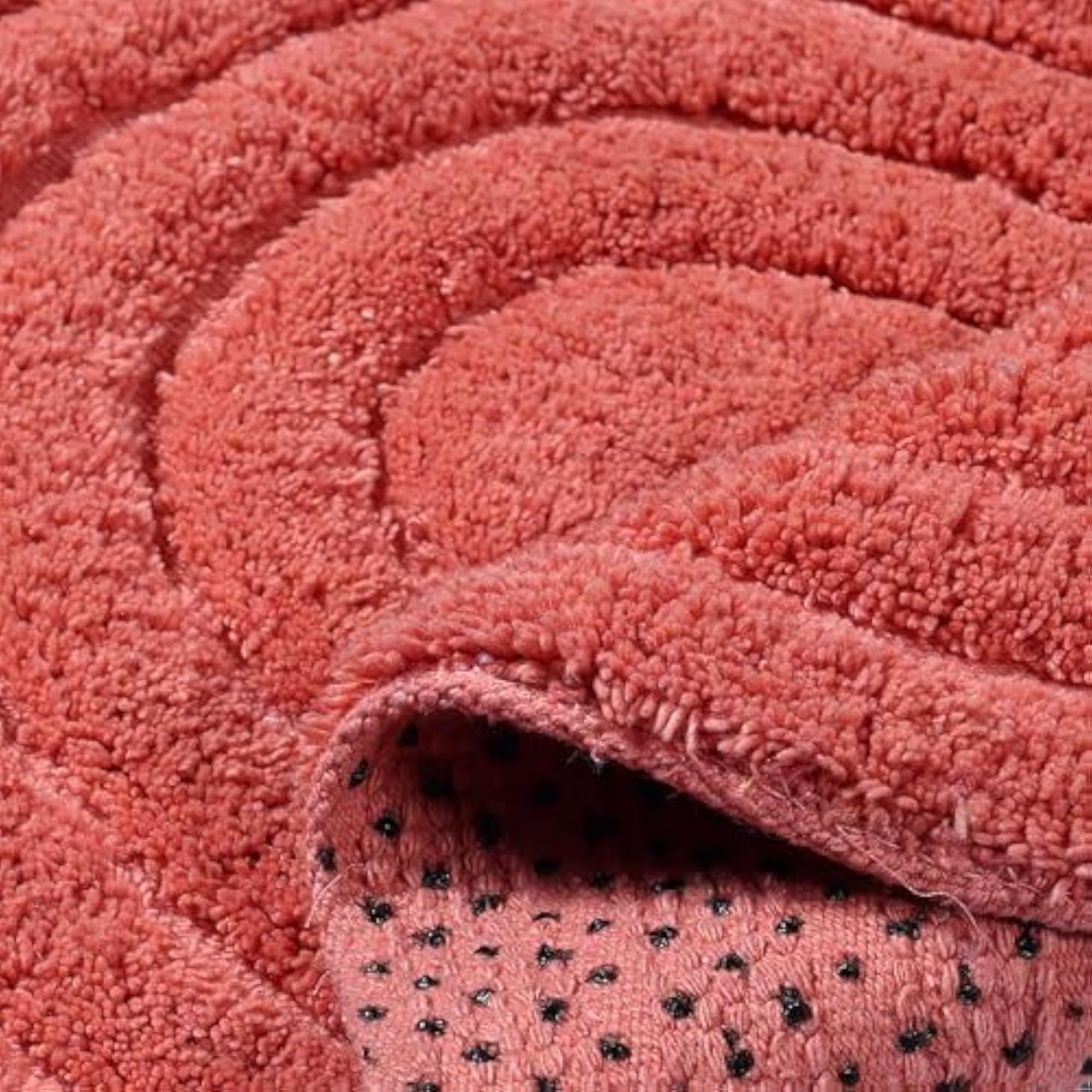 Oval Cotton Bath Mat, Soft and Absorbent