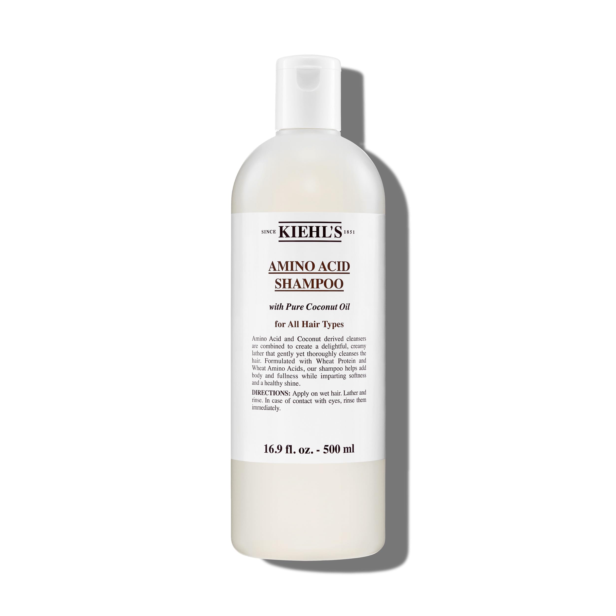 KIEHL'S Amino Acid Shampoo, 500 ml, feuchtigkeitsspendendes Volumen-Haarshampoo mit Aminosäuren, für weiche glänzende Haare