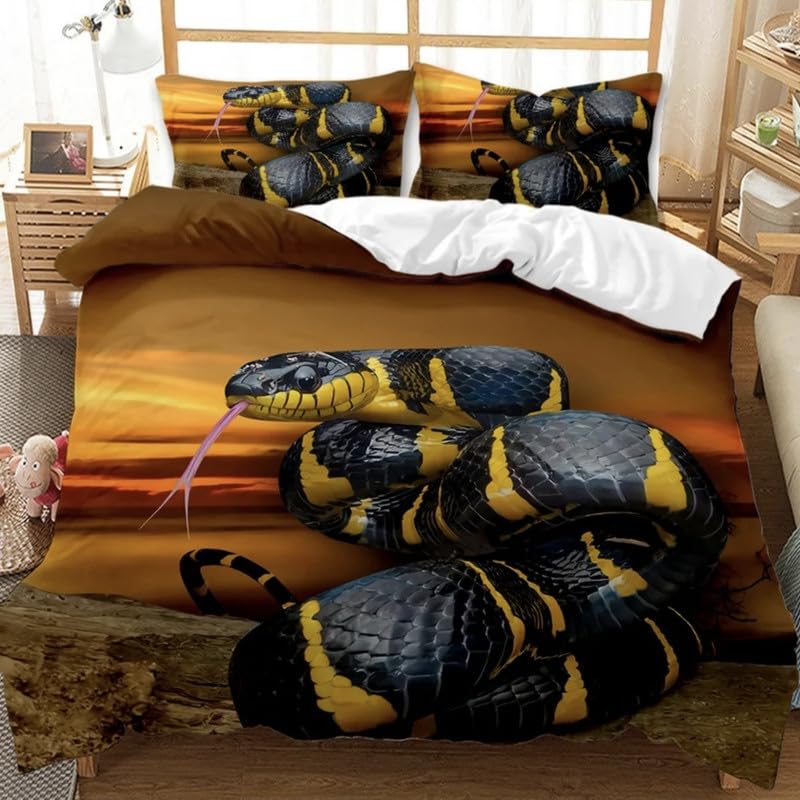Housse de couette 140x200 cm imprimée jaune pour dynamiser la décoration d'une chambre d'ado