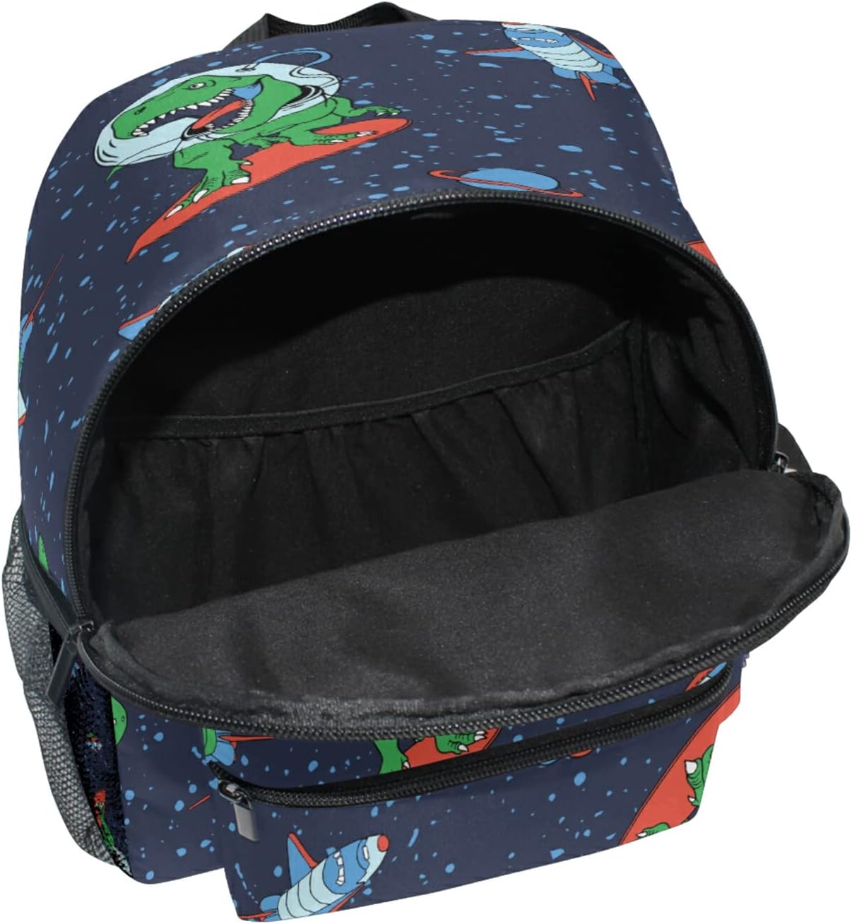 senya Astronaut Dinosaur Kids Backpack with Chest Clip, Toddler Schoolbag Preschool Bag for Girls Boys