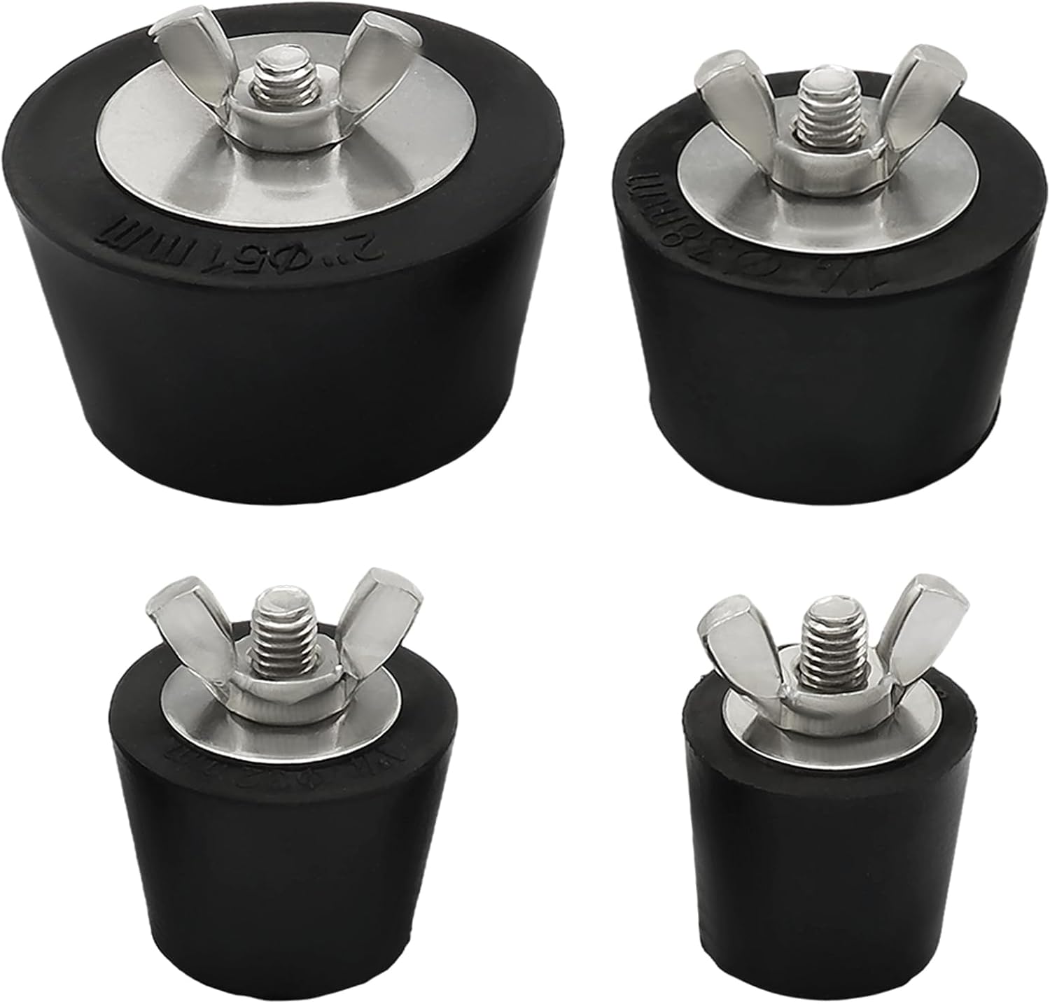 4 Pack Winterizing Plug 1" 1.25" 1.5" 2"