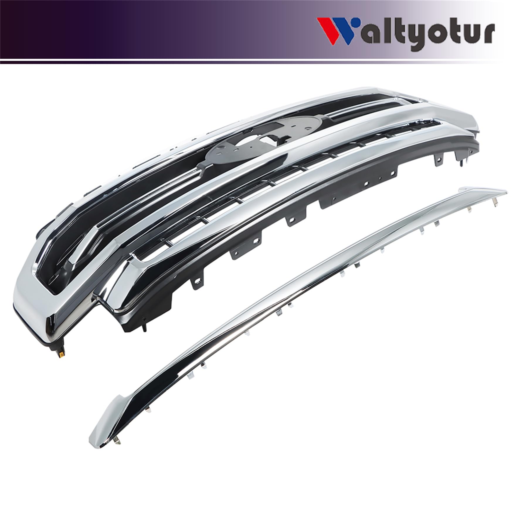 Coast To Coast Chrome Grille Insert – Fits 2020-2022 Ford Super Duty F250-F550 XL/XLT