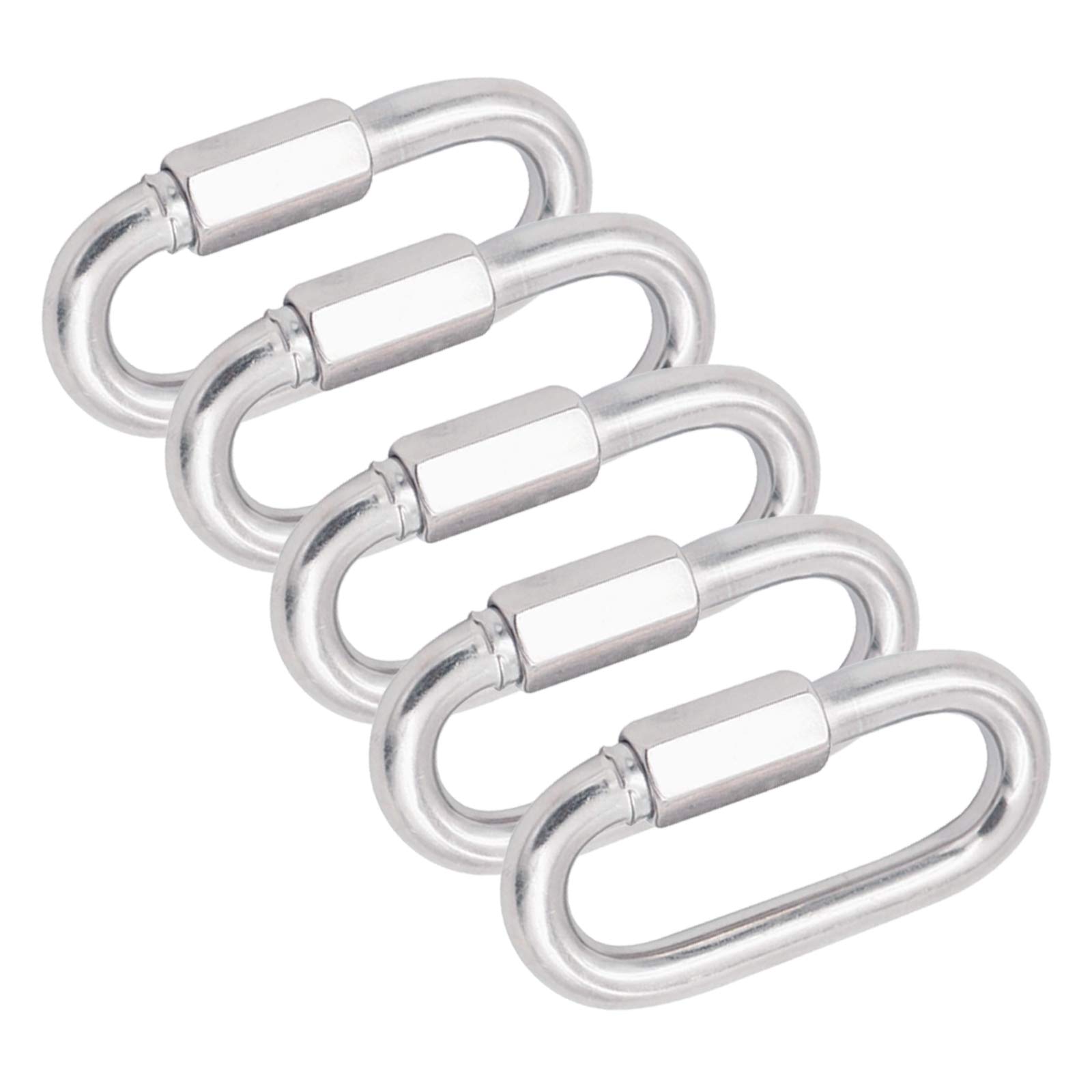 ArinkO Outdoor Adventure Essentials: Zestaw 5 karabińczyków M14 ze stali nierdzewnej – trwałe karabińczyki do wspinaczki górskiej