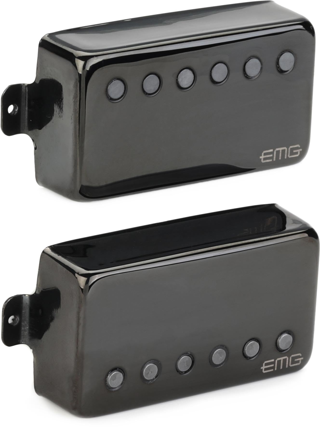 57/66 Bridge and Neck Humbucker Guitar Pickups Set, Black Chrome