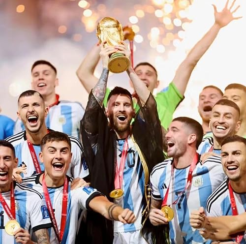 Miniatura 7 de World Cup Trophy with Little Glitter Gold Man Keychain, 2022 World Cup Replica  Sports Fan Trophy  Soccer Trophy  World Cup Souvenirs  Collectible