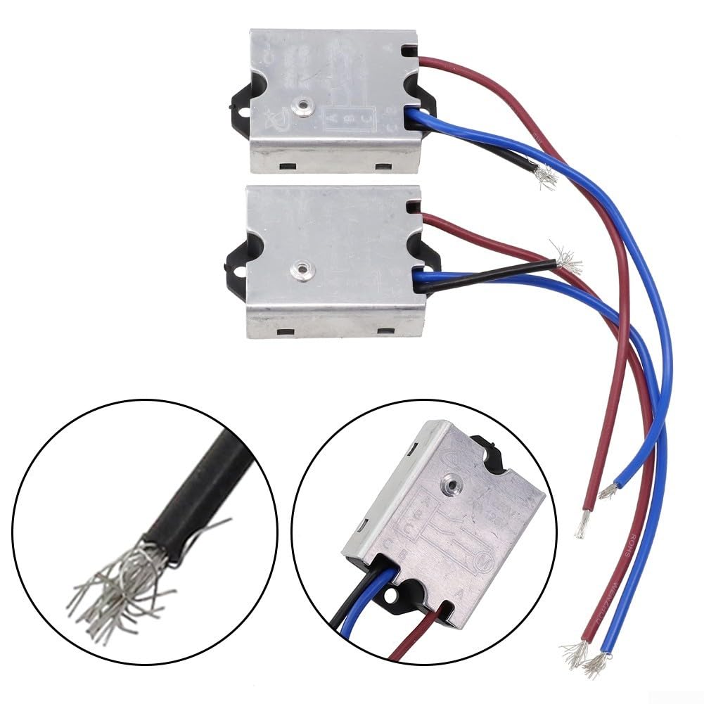 Paquete de 2 módulos de arranque suave 125/250 V 24 A para herramientas eléctricas con motores cepillados, protección de arranque suave del motor