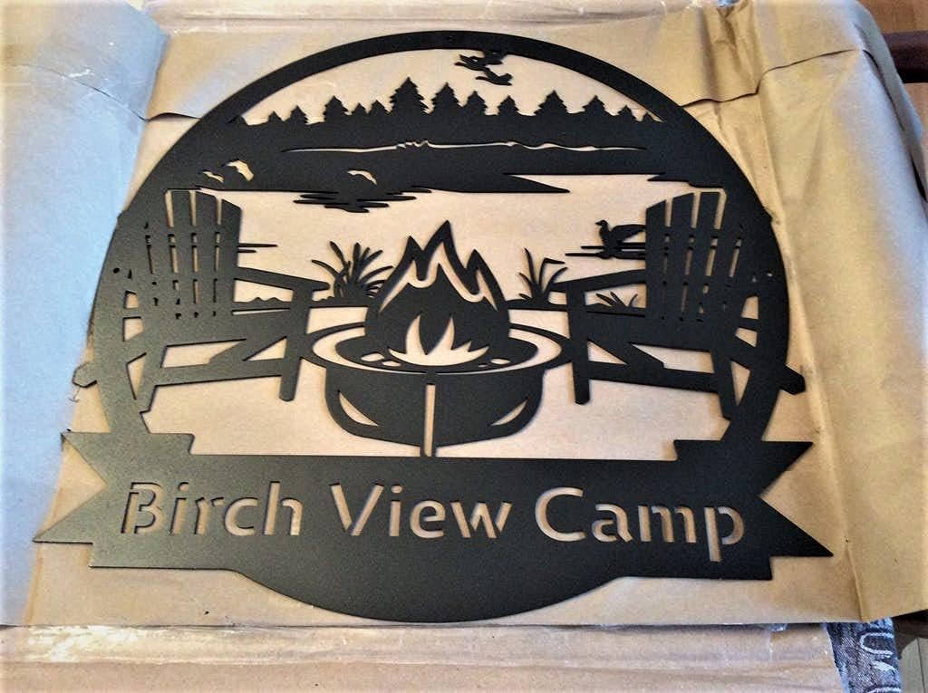 RealSteel Personalized Lake Campfire Monogram Metal Sign – Custom Family Name Wall Art for Lake House, Campground, Fire Pit & Deer Lease – Rustic Outdoor & Indoor Décor – Unique Gift – Made in USA