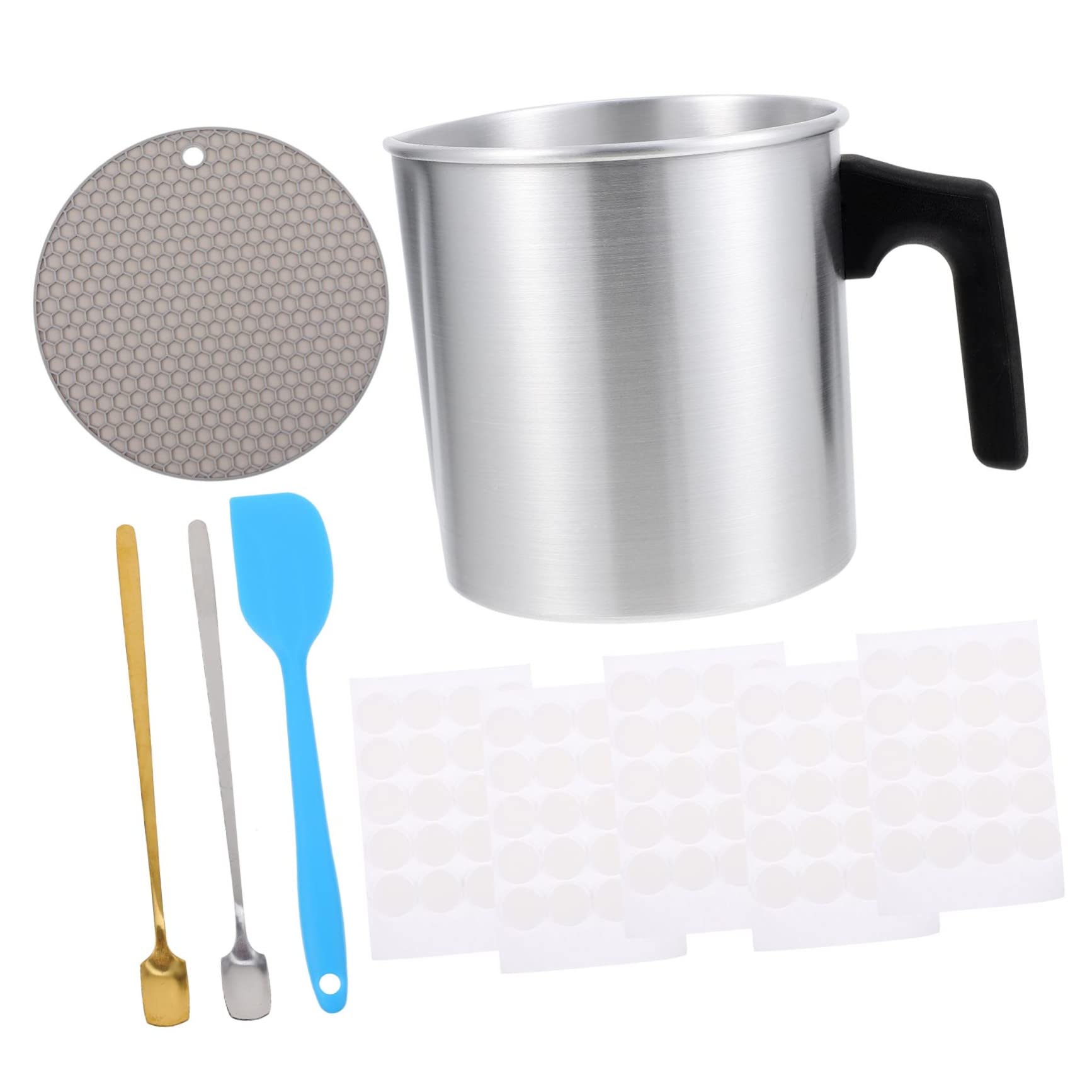 BELLIFFY 1juego Kit De Fabricación De Velas Olla De Acero Inoxidable De Para Aromatizar y Derretir Cera Actividad Familiar Creativa