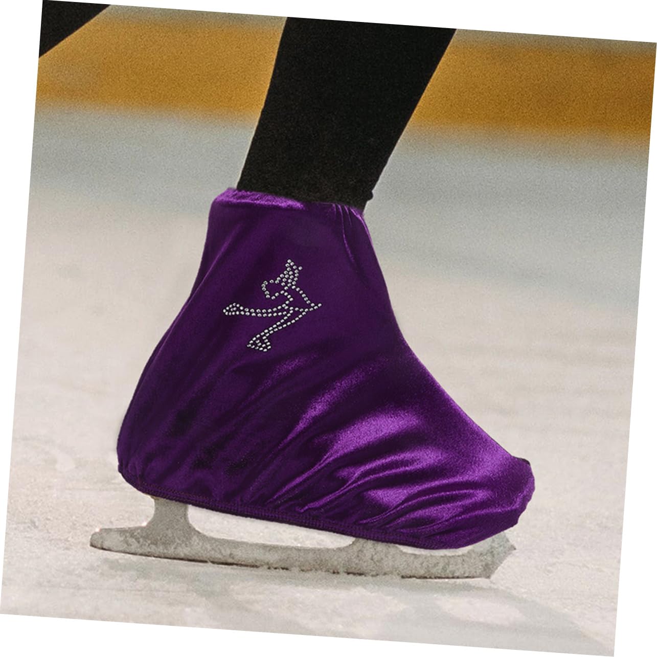 BESPORTBLE Fundas para Patines Cubiertas De Patines Resistentes Desgaste Cubierta del Zapato Cubre Botas De Hockey De Patines De Hielo Elásticos Púrpura Poliéster