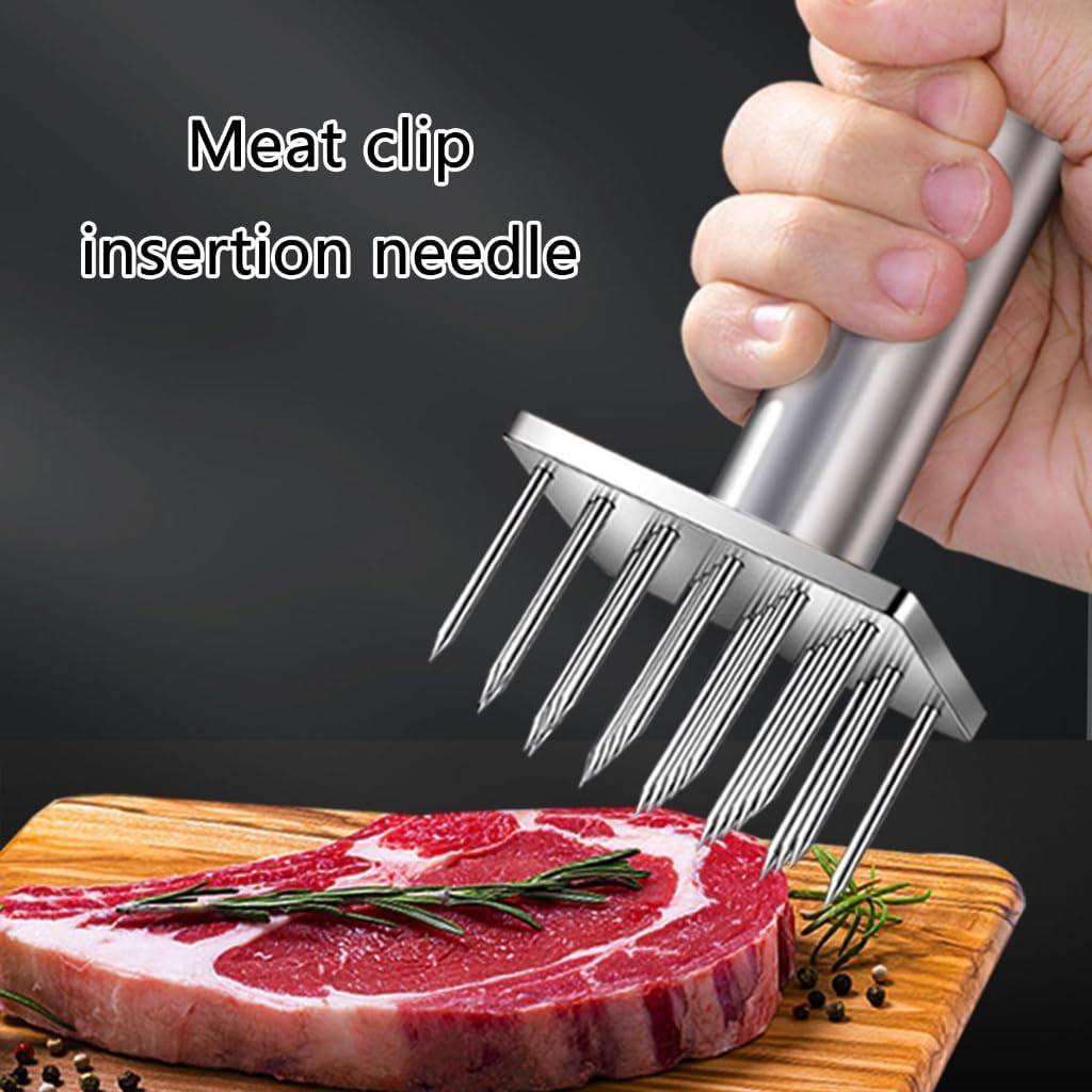 Meat Tenderizer Needle 304Stainless Steel Texture Suitable for Kitchen Grilling