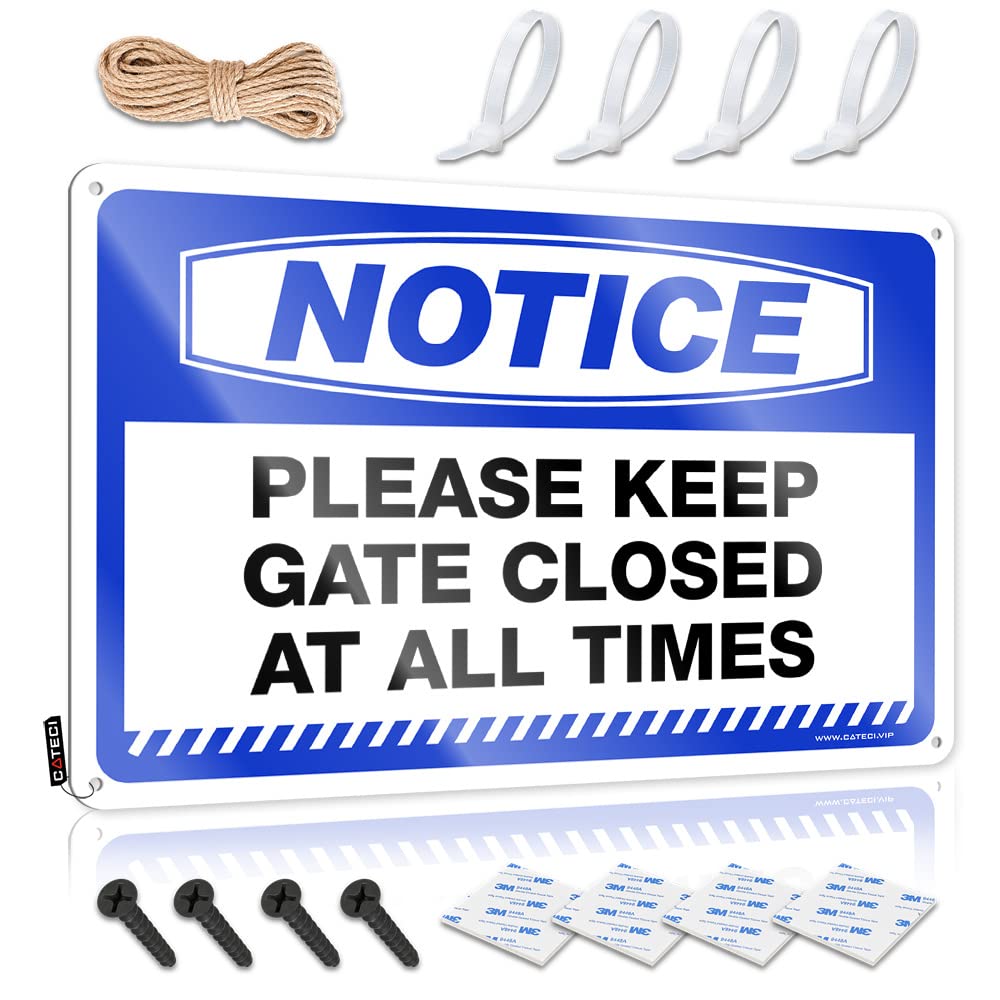 Notice Please Keep Gate Closed At All Times Art Lake Life Decor Decorative | Farmhouse Haves Hanging Art For Tailgating Living Room(30X40CM)