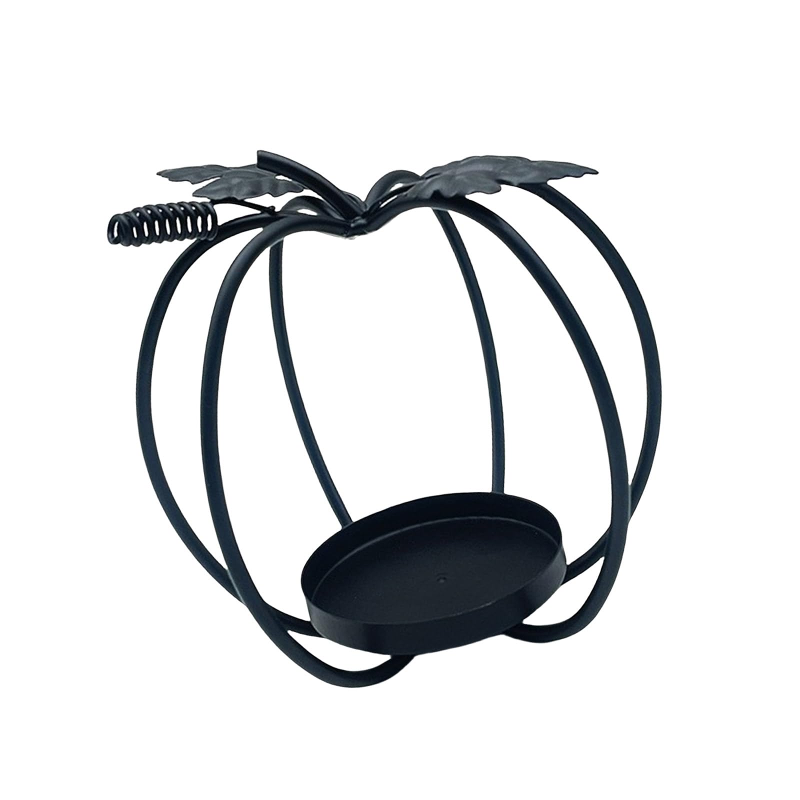 Halloween Hollow Out Pumpkin Tealight Stand Metal Iron Candlestick for Elegant Dining Table Centerpieces Decors Halloween Decoration Candlestand