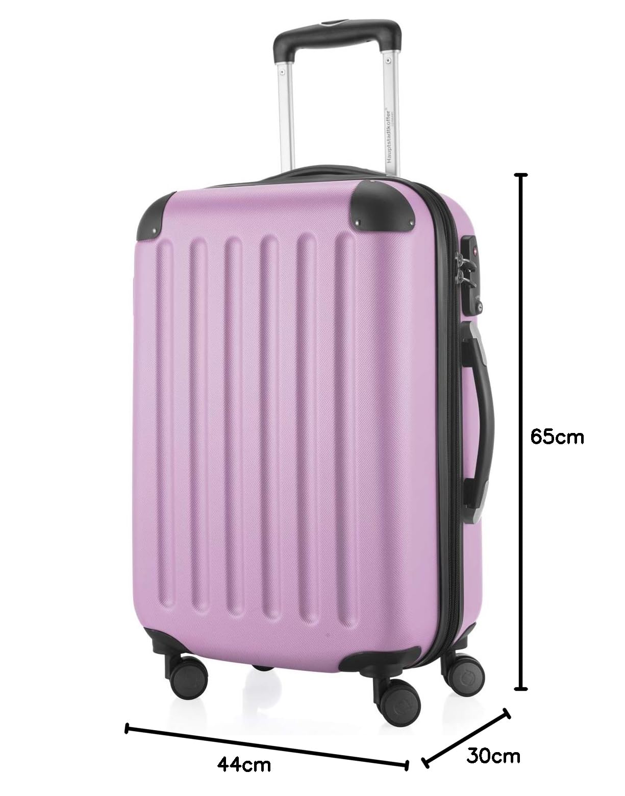 HAUPTSTADTKOFFER - Spree - Maleta rígida, Trolley expandible, Equipaje de Viaje, 4 Ruedas Dobles, TSA, 65 cm, 74 litros, Champán — view 306