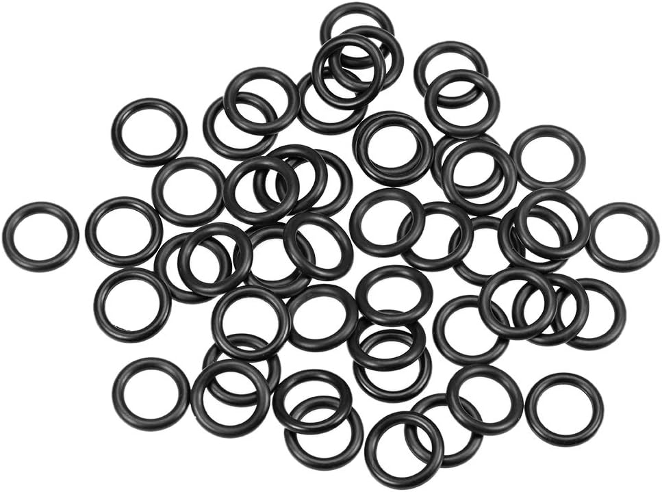 uxcell Nitrile Rubber O-Rings 15mm OD 10mm ID 2.5mm Width, Metric Nitrile Rubber Sealing Gasket for Automotive Machine Plumbing, Pack of 50