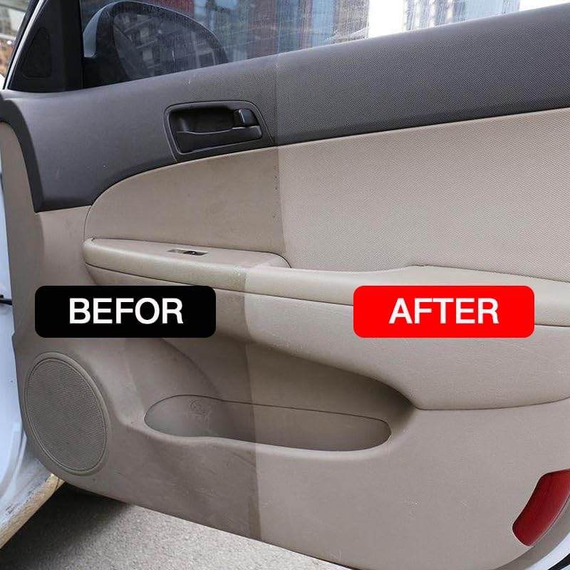 Car Cleaning Tools Neutral pH Interior Ceiling Leather Fabric and Carpet Multi-Purpose Anti-Aging Car Detailing Spray,Safe for Cars Truck RVs & More (200ML*3)