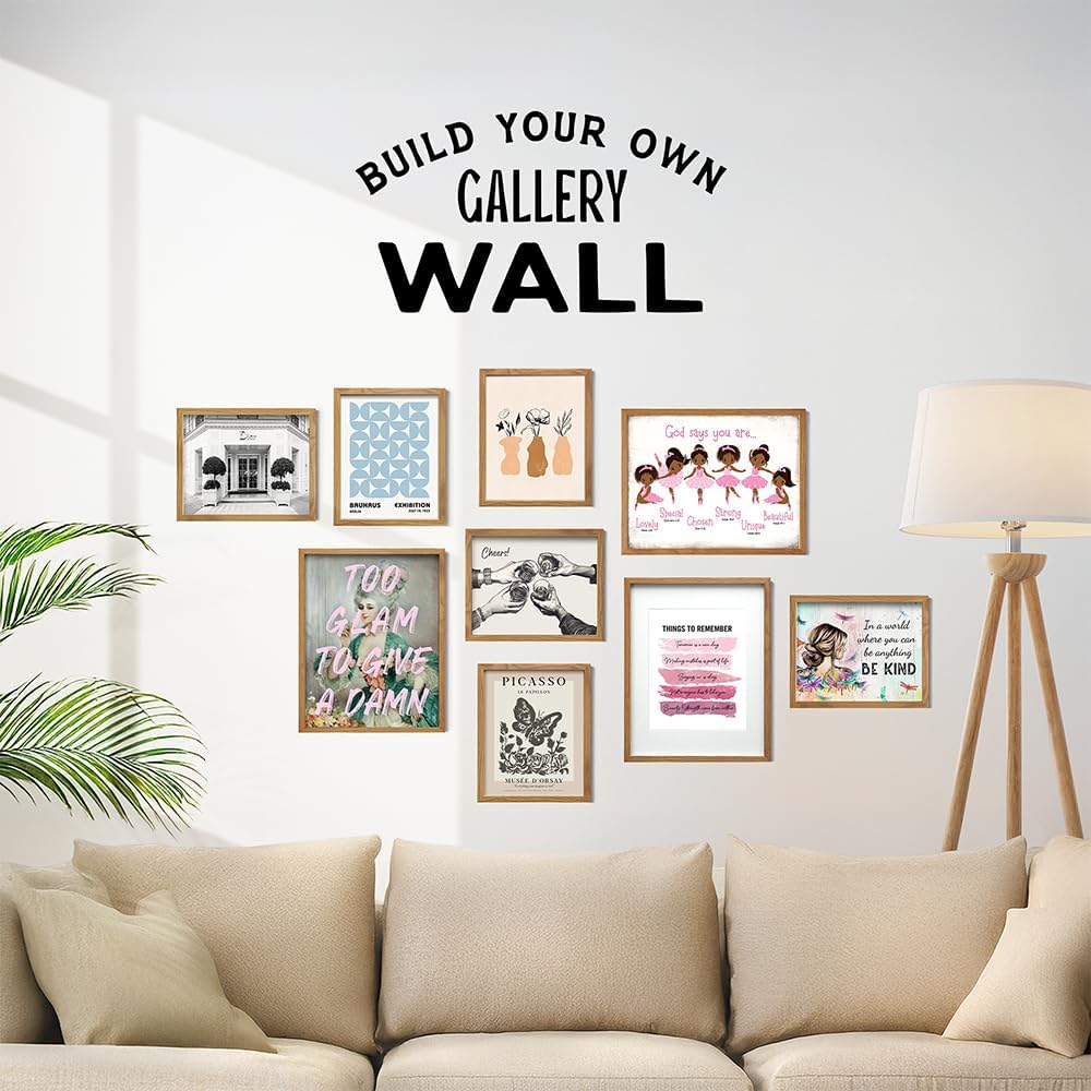 Black Afro African American Girl 11x14 FRAMED - God Says Christian Bible Verses Wall Art, Religious Room Decor, Toddler Little Girls Bedroom Decor, Pink Ballerina Baby Room Decorations, Daughter Gifts