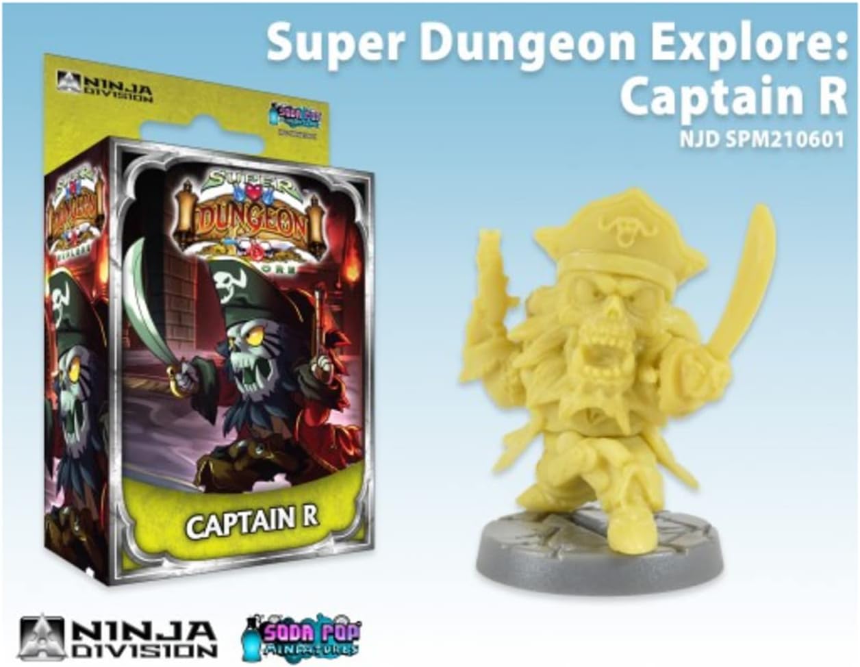Soda Pop Miniatures.Super Dungeon Explore Captain R (2nd Edition)